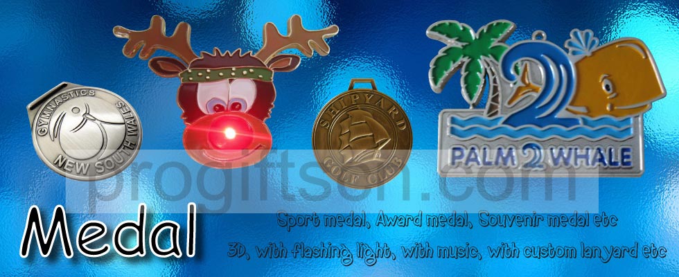 metal medal, medal with light, medal with music